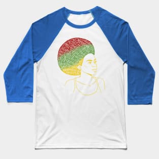 Afro Black Pride Woman T Baseball T-Shirt